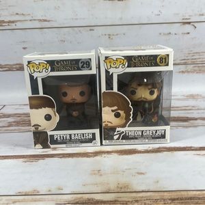 Funko POP Game of Thrones Petyr Baelish #29  Theon Grey Joy #81 Vinyl Figure.